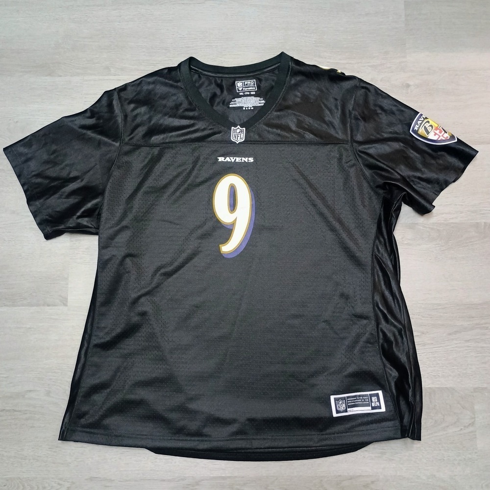 NFL Fanatics Pro Line Baltimore Ravens Black Jersey Justin Tucker 9 2xL